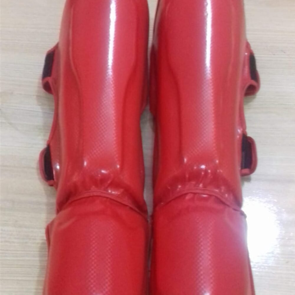Karate & Taekwondo Shin Guards | Premium Martial Arts Leg Protectors | Red