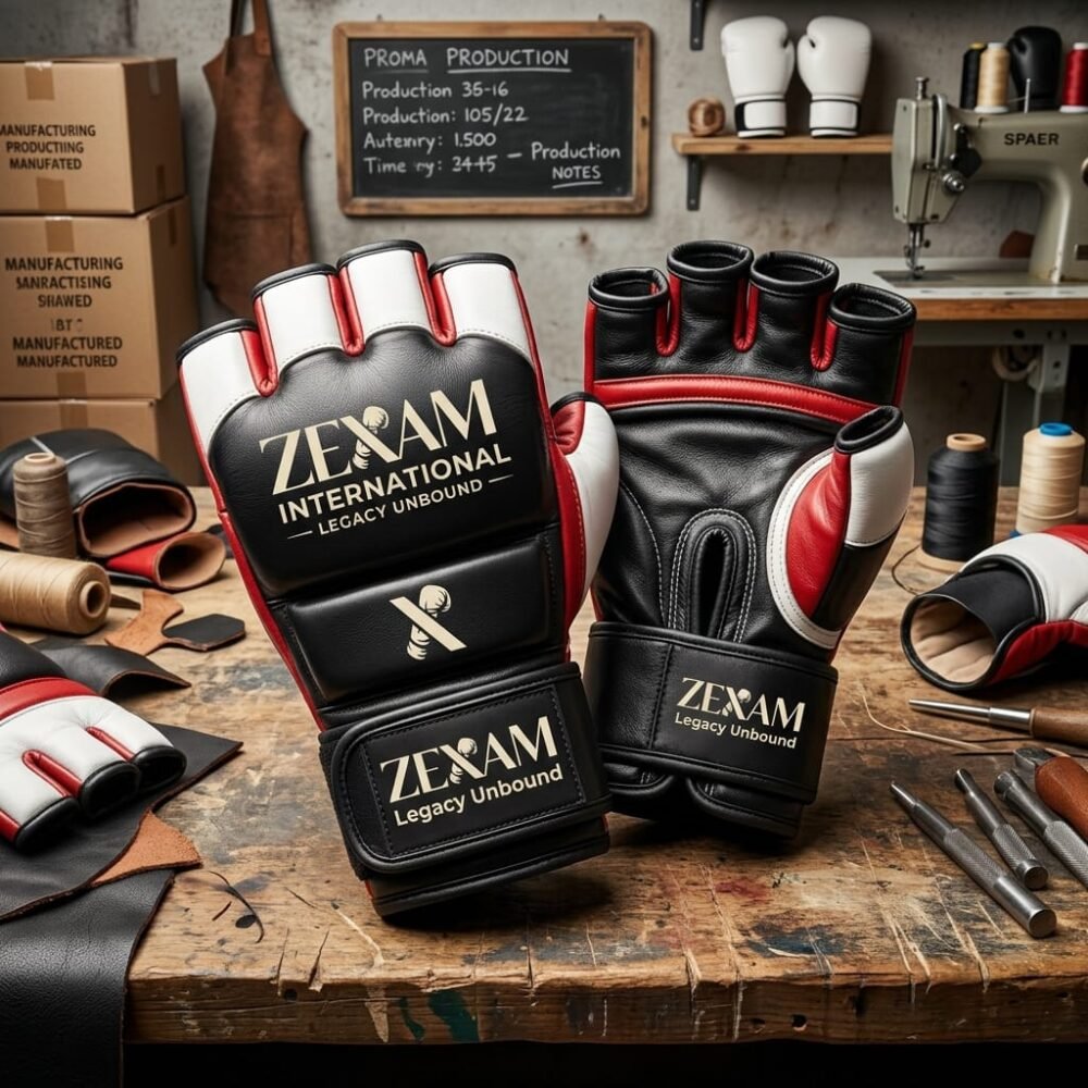 Premium Leather MMA Sparring & Grappling Gloves | ZEXAM Elite