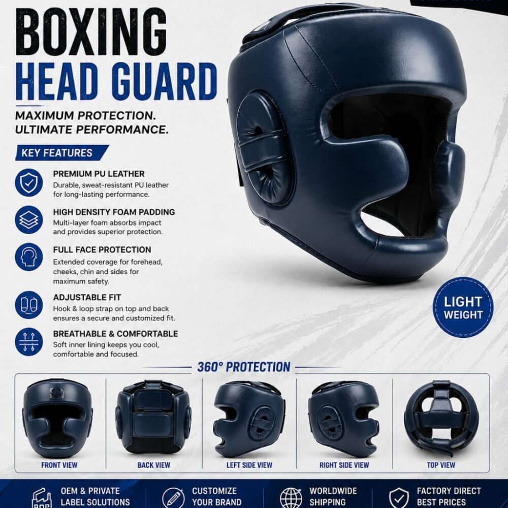 Premium OEM Boxing Head Guard Manufacturer