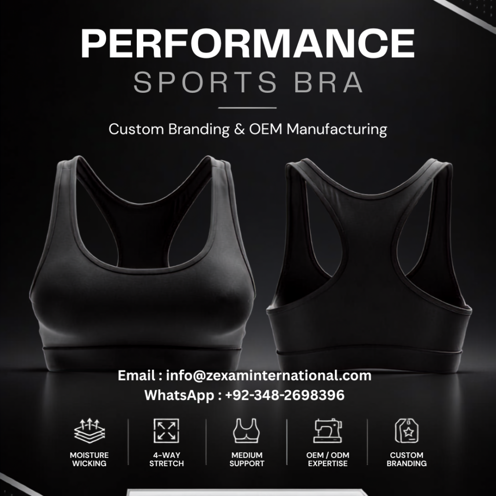 Performance Sports Bra | ZEXAM OEM Manufacturer